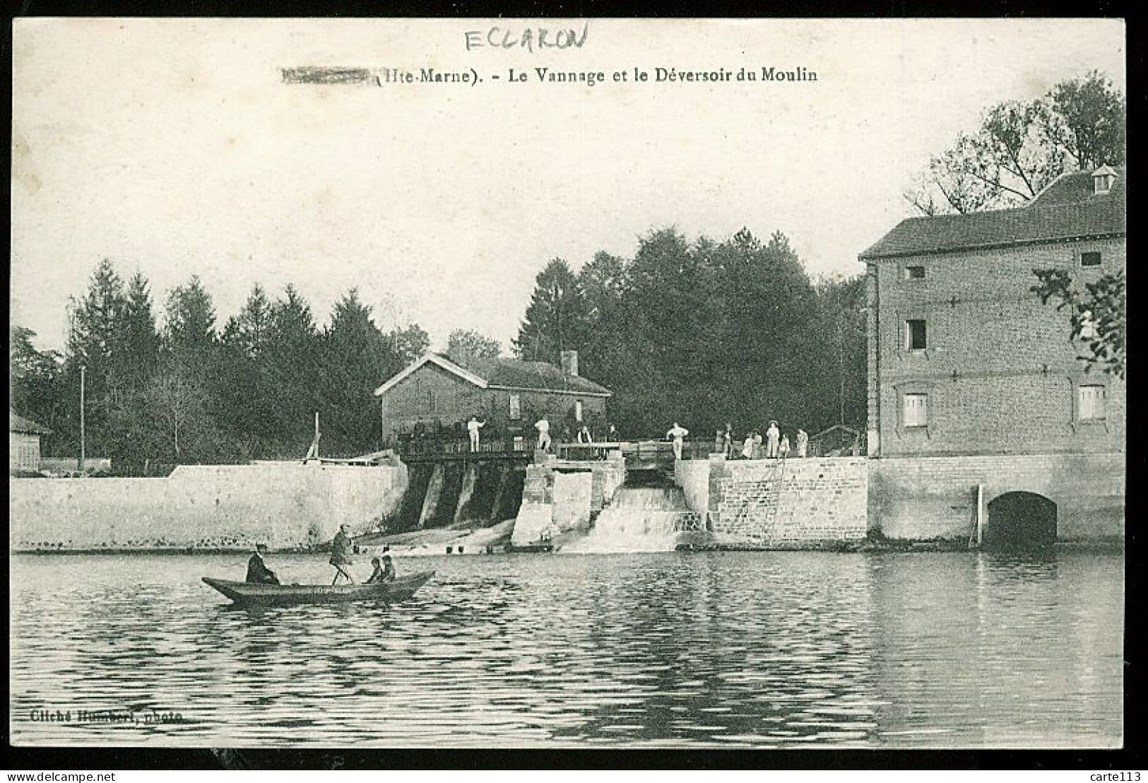 52 - B2750CPA - ECLARON - Le Vannage Et Le Déversoir Du Moulin - Très Bon état - HAUTE-MARNE - Eclaron Braucourt Sainte Liviere