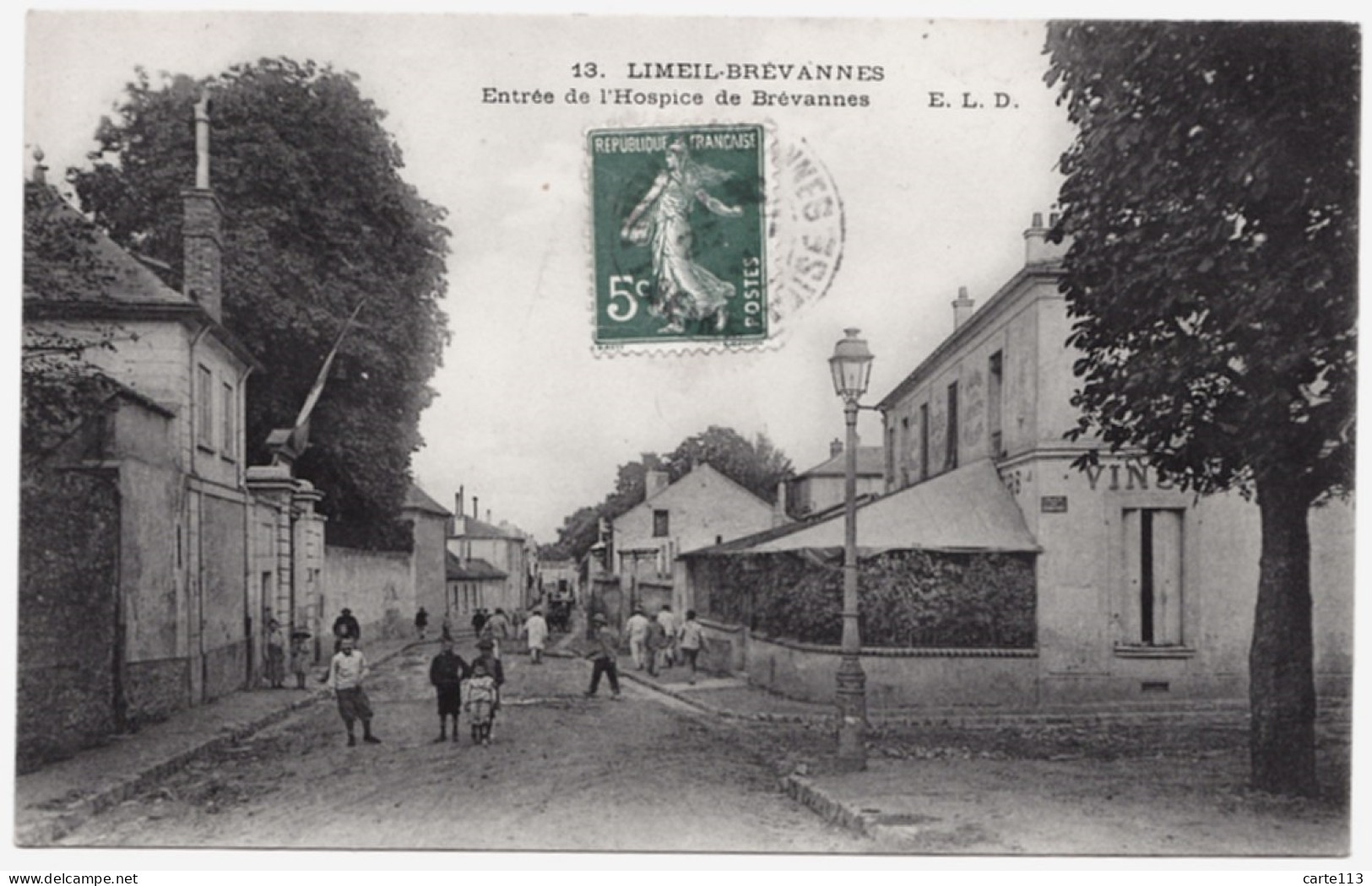 94 - B621CPA - LIMEIL BREVANNES - 13 - Entrée De L'hospice De Brévannes - Très Bon état - VAL-DE-MARNE - Limeil Brevannes