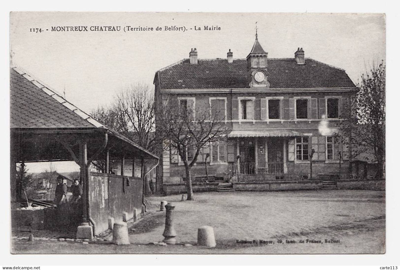 90 - B508CPA - MONTREUX - CHÂTEAU - 1174 - La Mairie - Très Bon état - TERRITOIRE DE BELFORT - Otros & Sin Clasificación