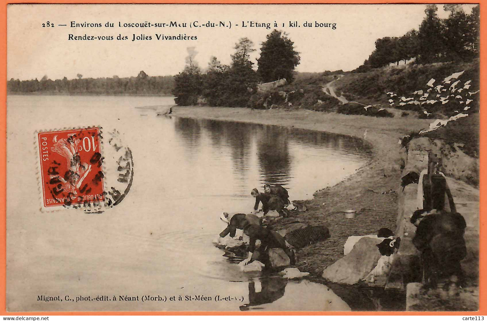 22 - B34419CPA - LOSCOUET SUR MEU - L'étang  à 1 Km Du Bourg - Rendez Vous Des Vivandières (Javandières) - Très Bon état - Autres & Non Classés