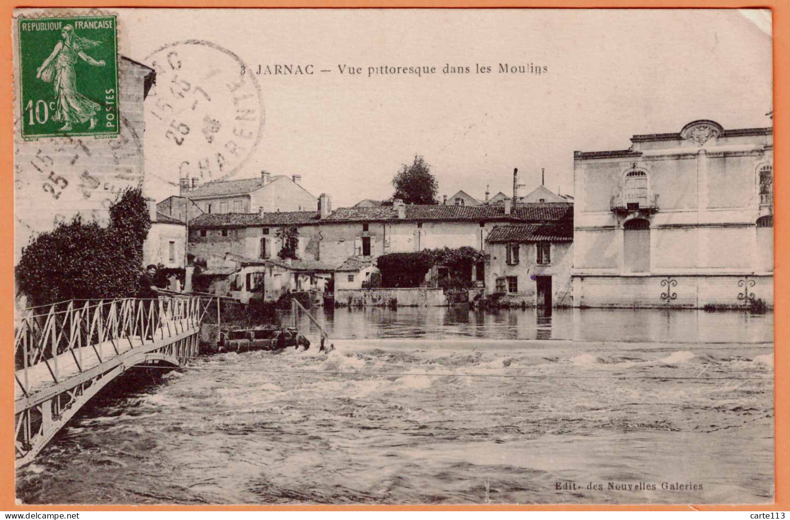 16 - B34060CPA - JARNAC - Vue Pittoresque Dans Les Moulins - Très Bon état - CHARENTE - Jarnac