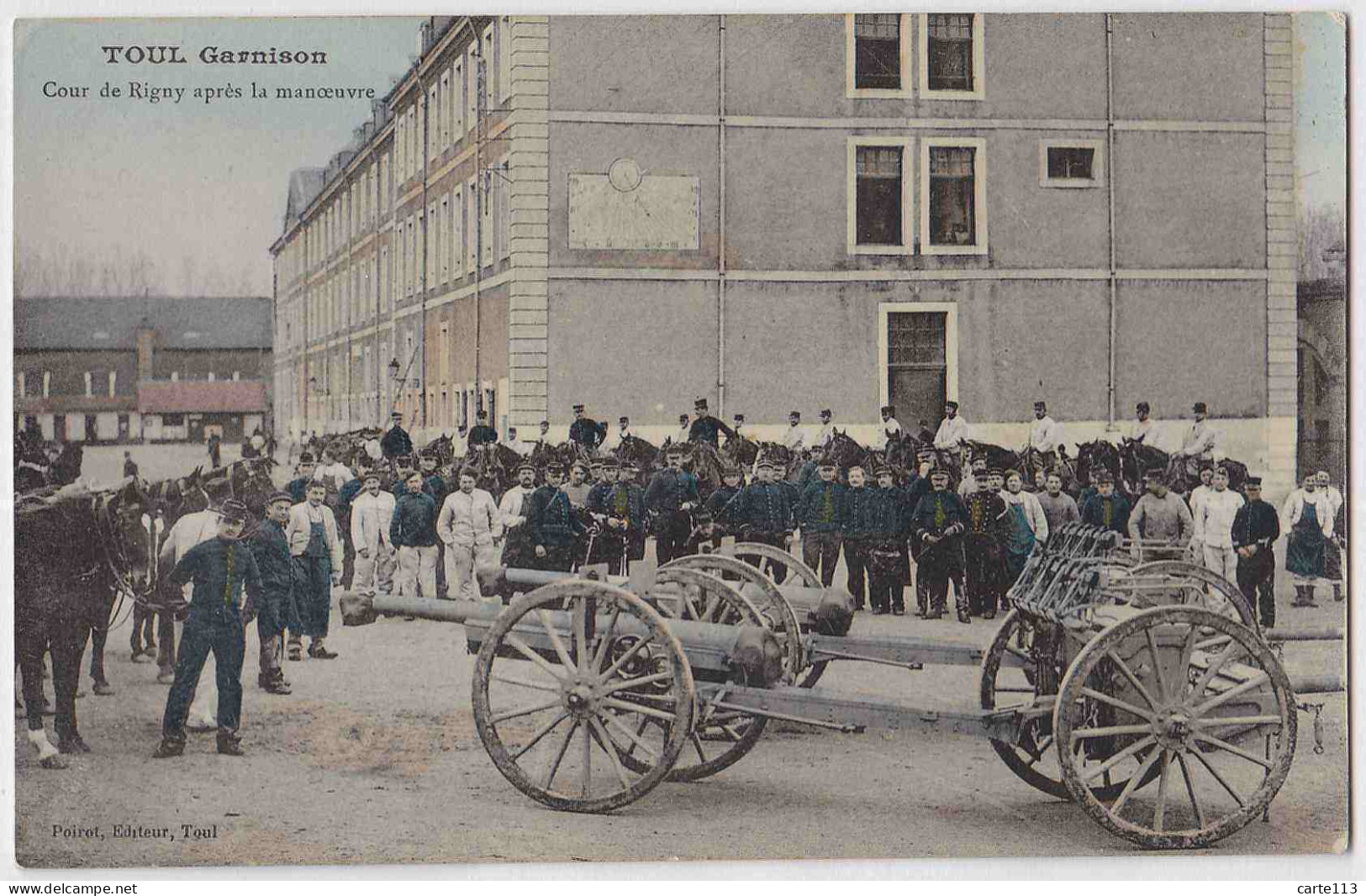 54 - B32688CPA - TOUL - 39e Artillerie, Cour De Rigny Apres La Manœuvre - Très Bon état - MEURTHE-ET-MOSELLE - Toul