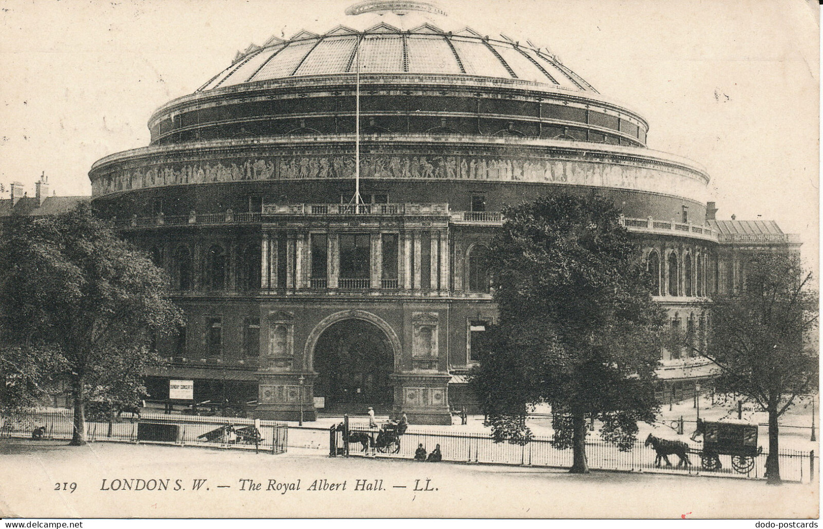 PC00024 London S.W. Royal Albert Hall. LL 219. 1907 - Autres & Non Classés