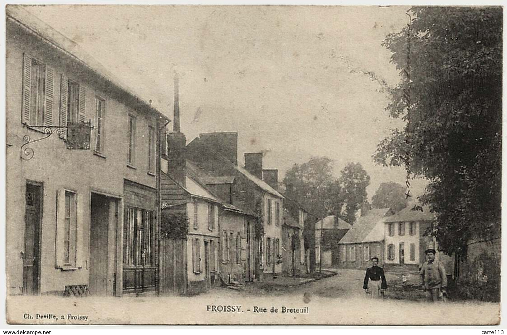 60 - B30200CPA - FROISSY - Rue De Breteuil - Très Bon état - OISE - Froissy