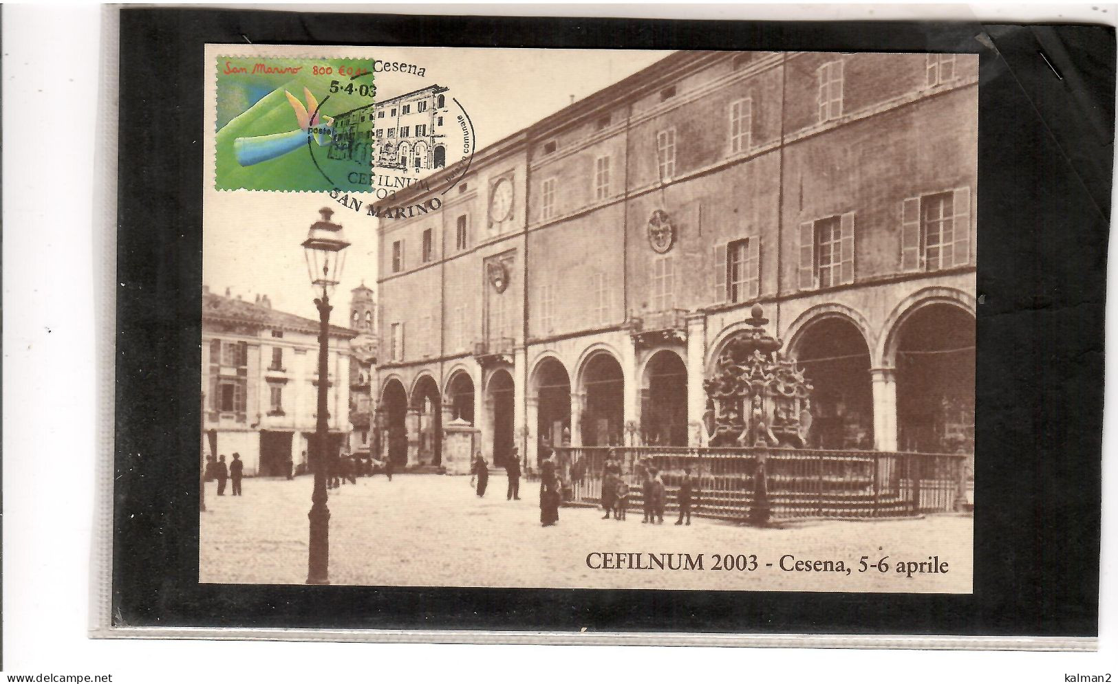 TEM20111 -  SAN MARINO  5.4.2003  /  "CEFILNUM 2003 " - Briefmarkenausstellungen