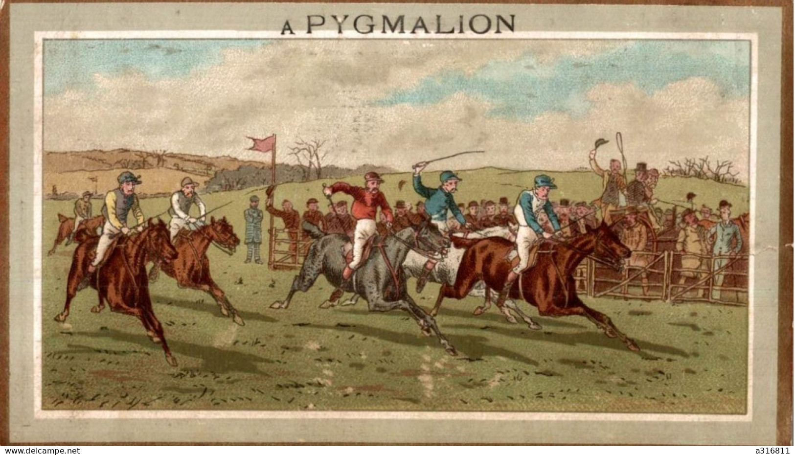 Chromo A Pygmalion Calendrier 1884 - Autres & Non Classés