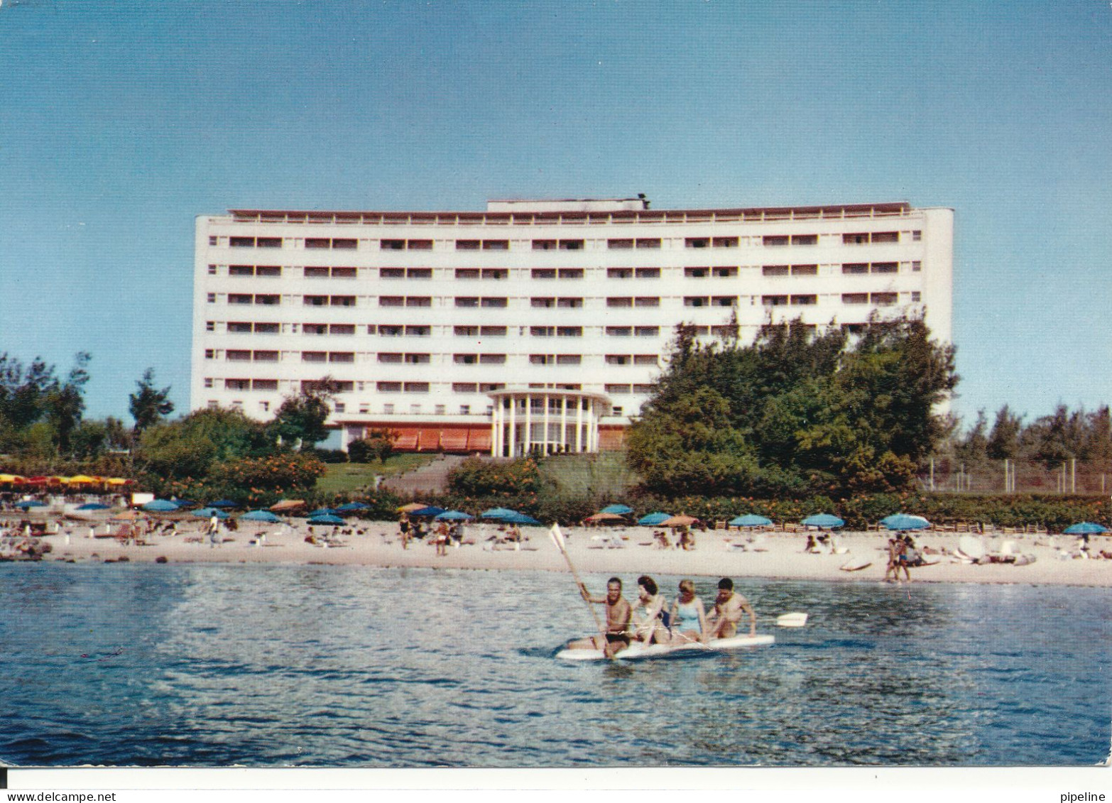 Senegal Postcard Sent To Switzerland 7-11-1966 L'Hotel Des Relais Aeriens - Senegal