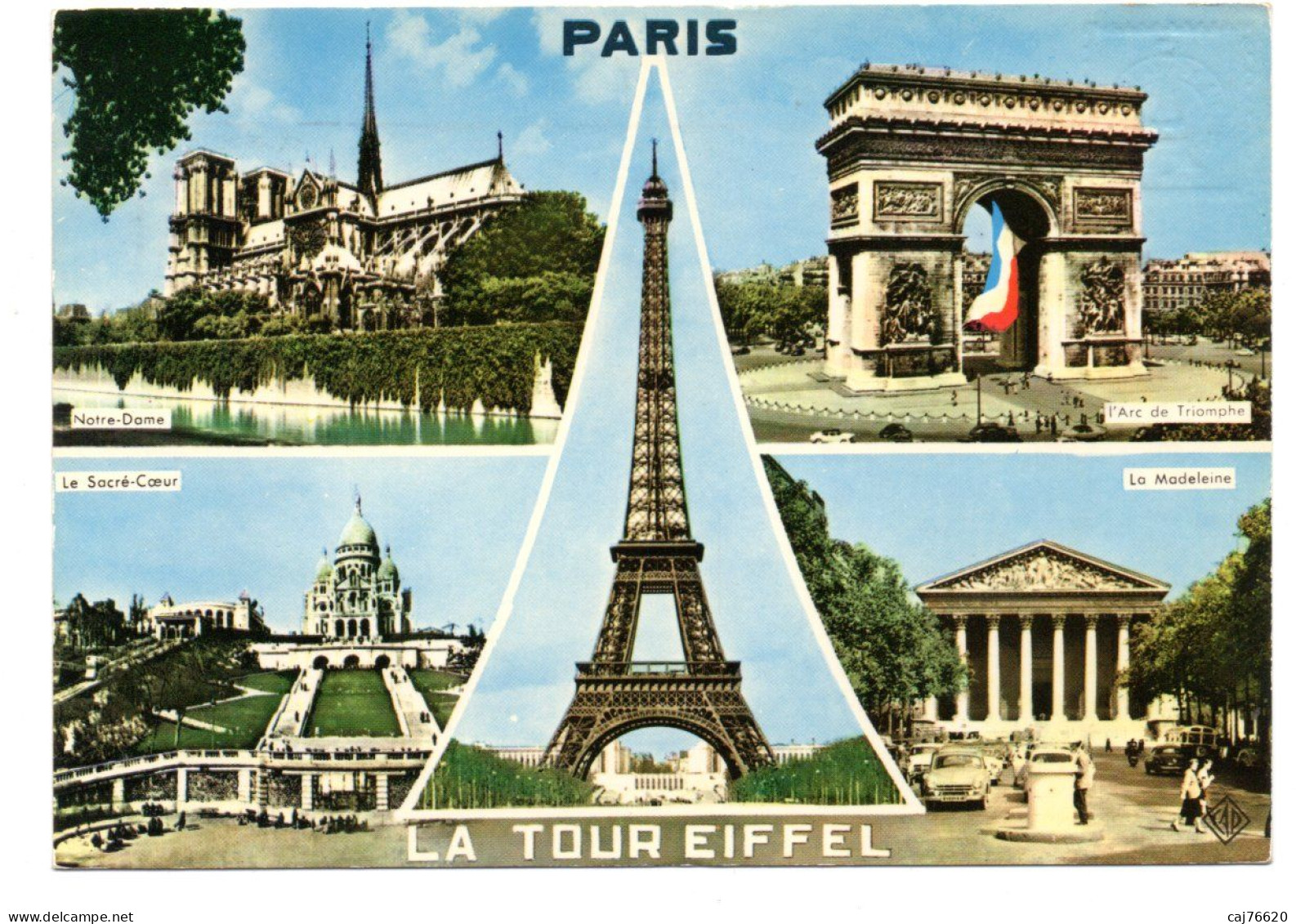 Paris,notre Dame, Arc De Triomphe,sacré-coeur,tour Effeil,la Madeleine - Panorama's