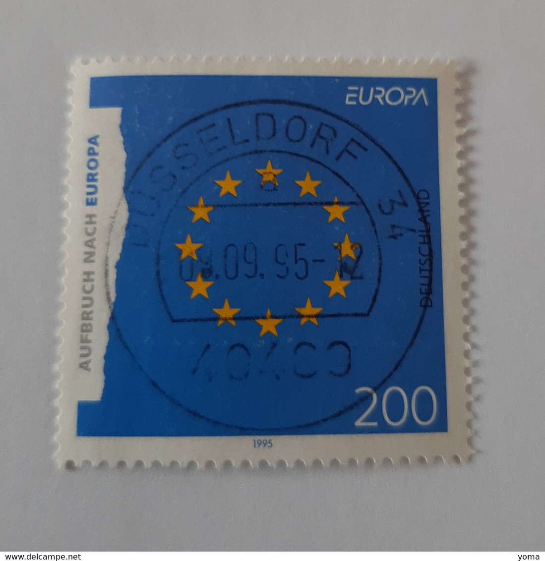 N° 1623      Europa 1995  -  Drapeau Européen - Usados