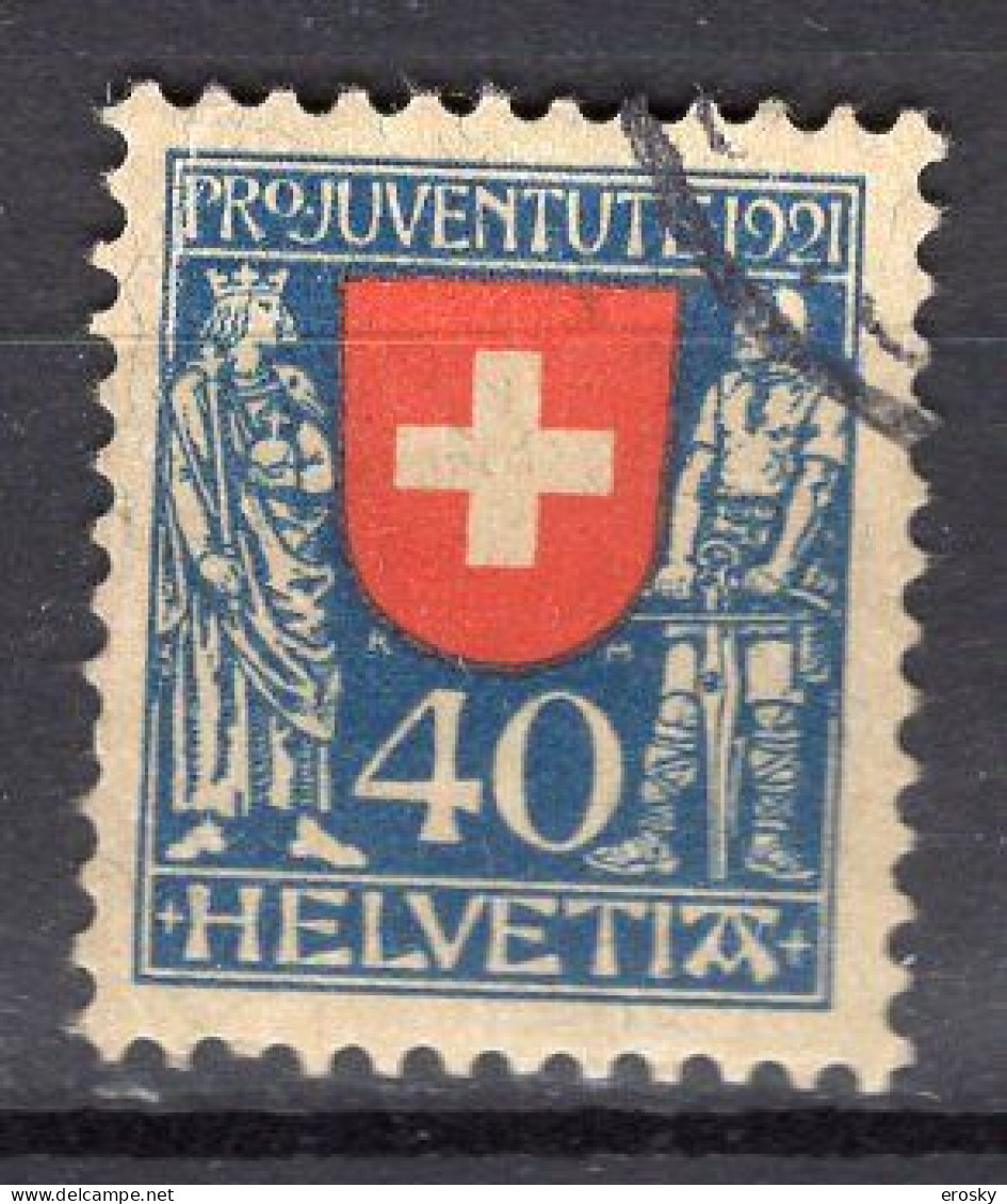 T2783 - SUISSE SWITZERLAND Yv N°187 Pro Juventute Defecteuse - Used Stamps