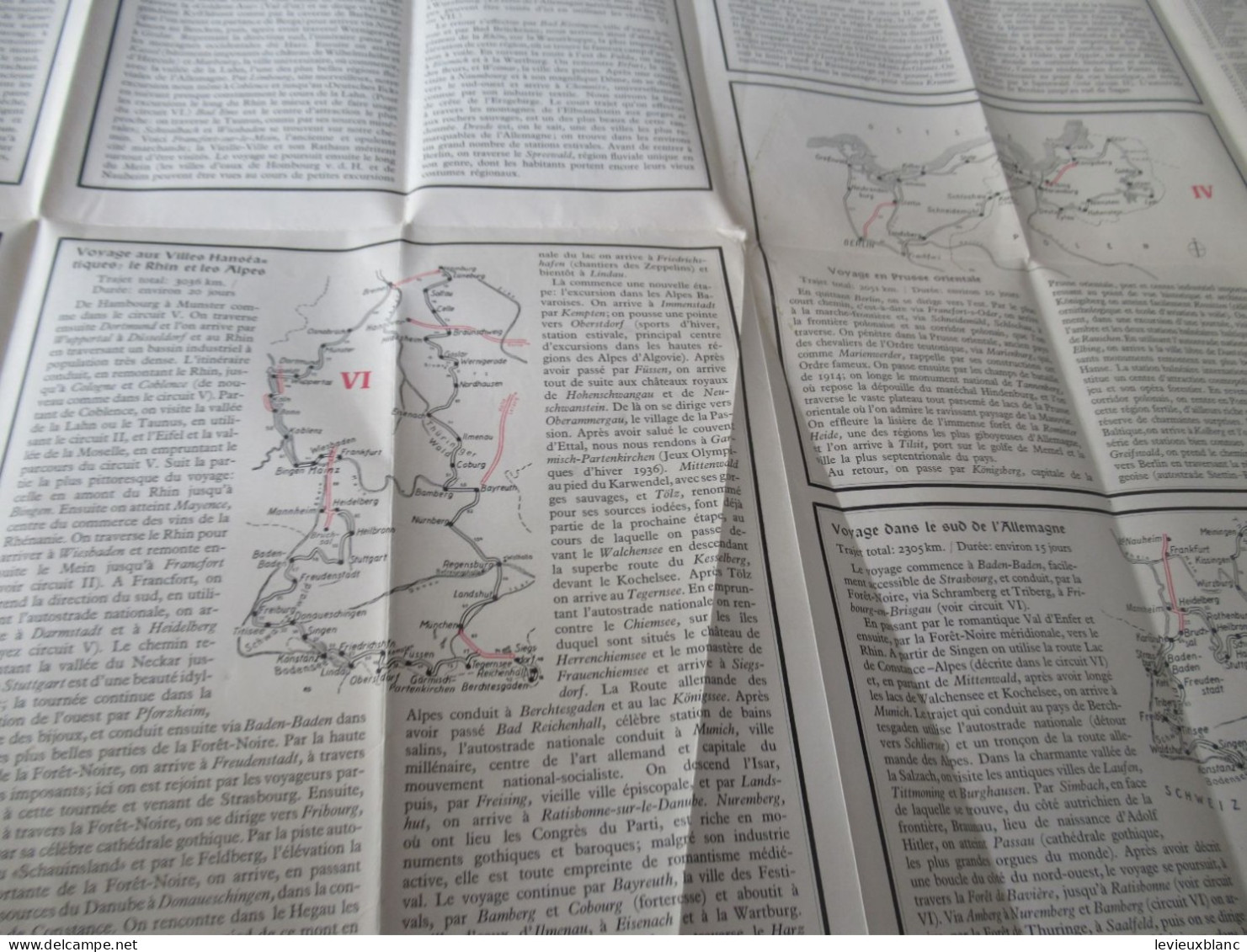 Carte Routière/Allemagne / "Routes Allemandes , routes idéales "/ Avant seconde Guerre  Mondiale/ 1937            PGC563