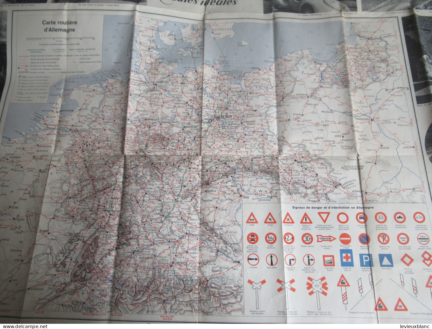 Carte Routière/Allemagne / "Routes Allemandes , routes idéales "/ Avant seconde Guerre  Mondiale/ 1937            PGC563