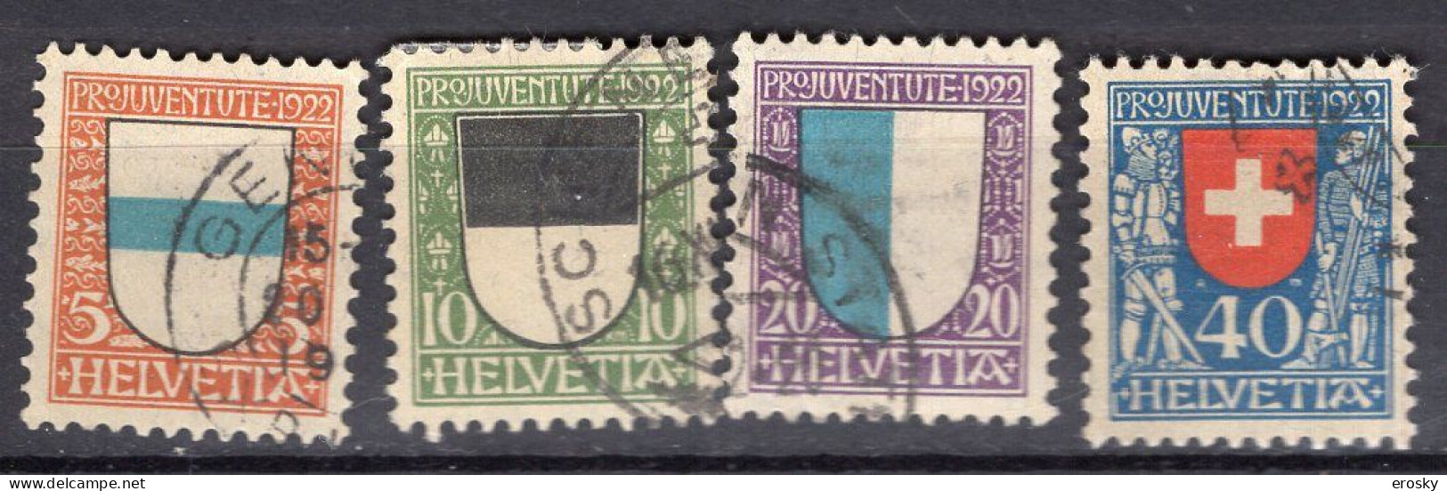 T2785 - SUISSE SWITZERLAND Yv N°188/91 Pro Juventute - Used Stamps