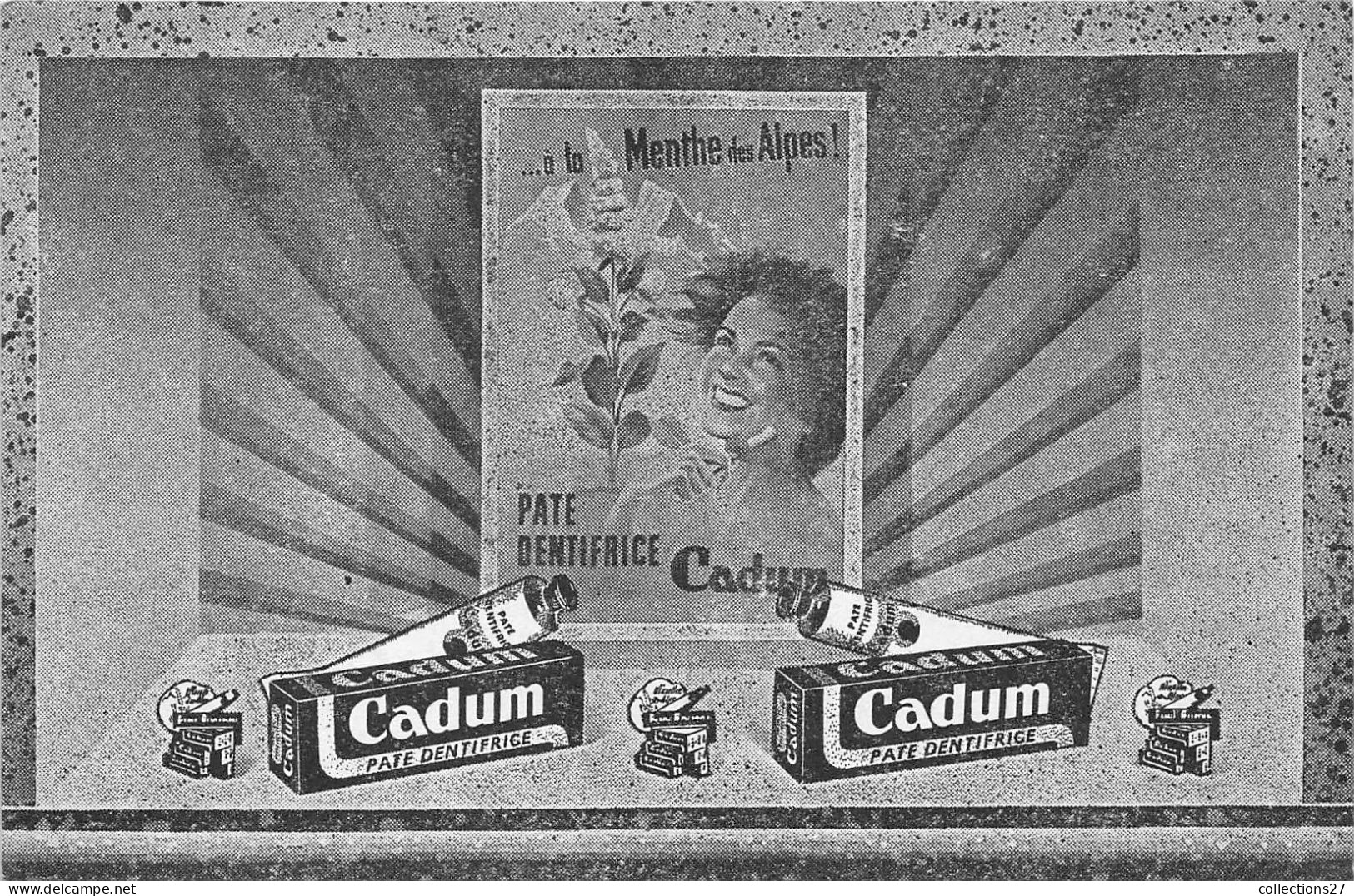 CADUM- CARTE PUB PATE DENTIFRICE CADUM - Publicité