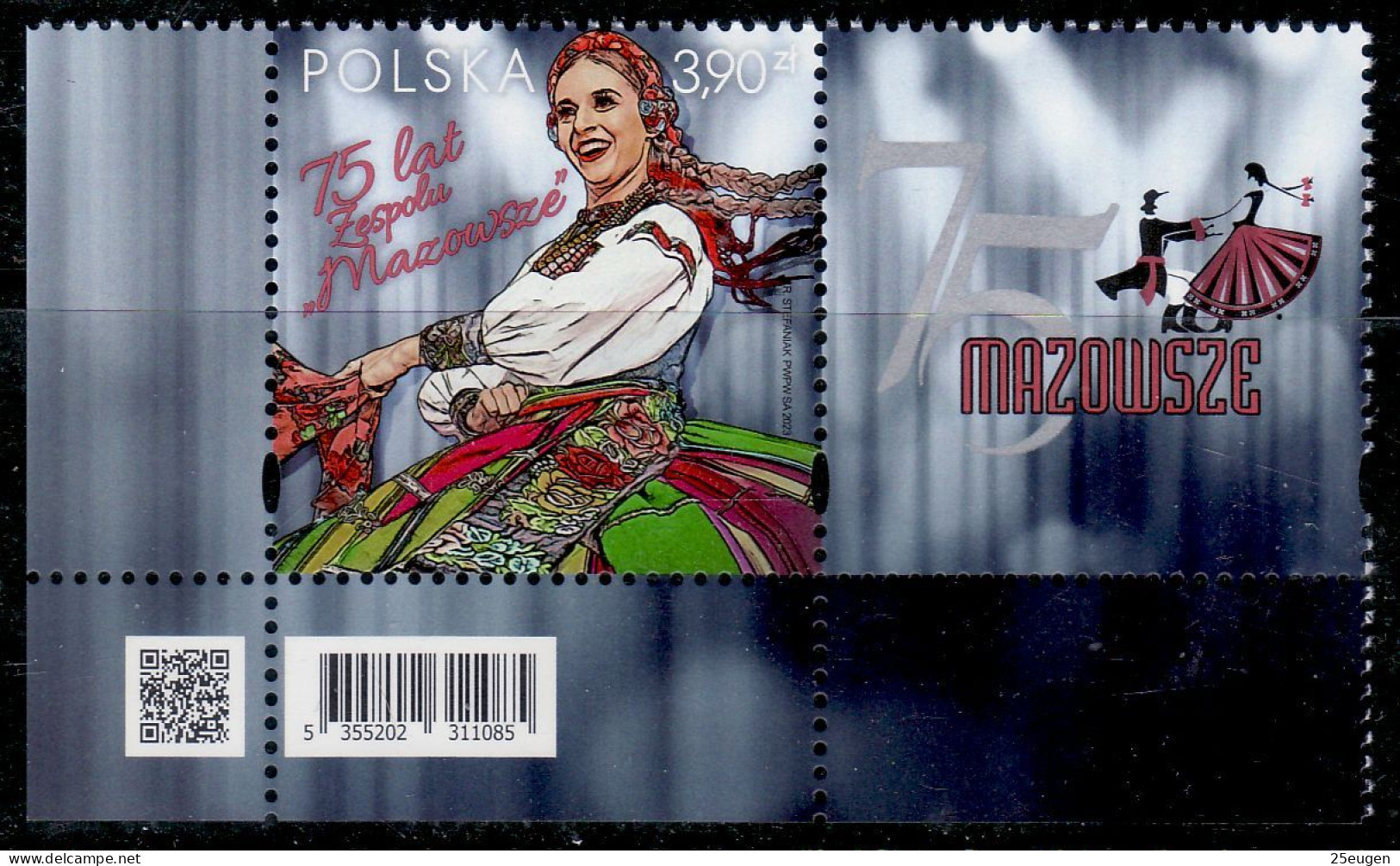 POLAND 2023  MAZOWSZE ENSEMBLE MNH - Unused Stamps