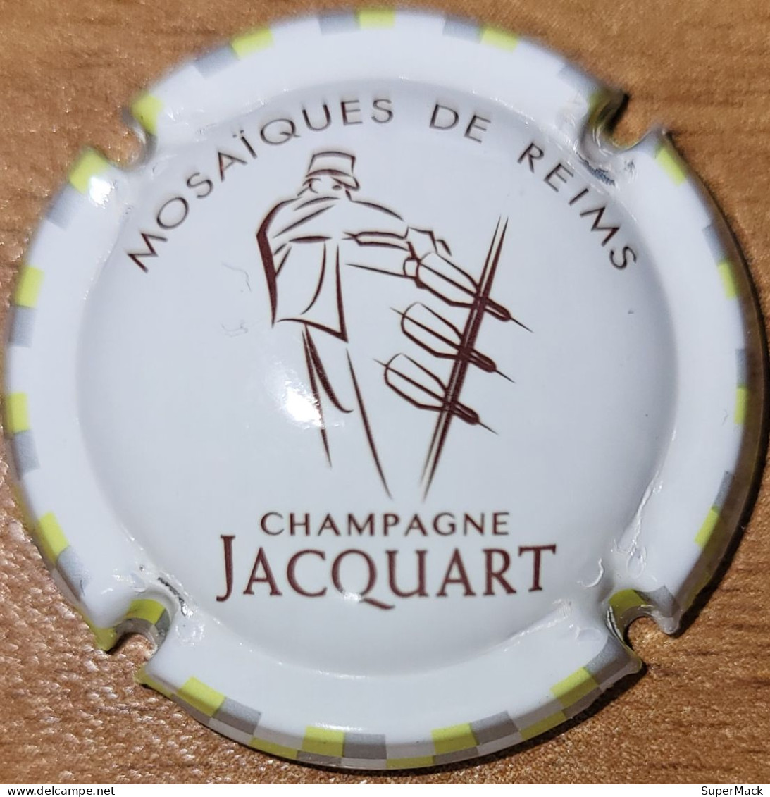 Capsule Champagne JACQUART Série Mosaïques De Reims, Carrés Décalés. Le Remuage, Nr 23 - Jacquart