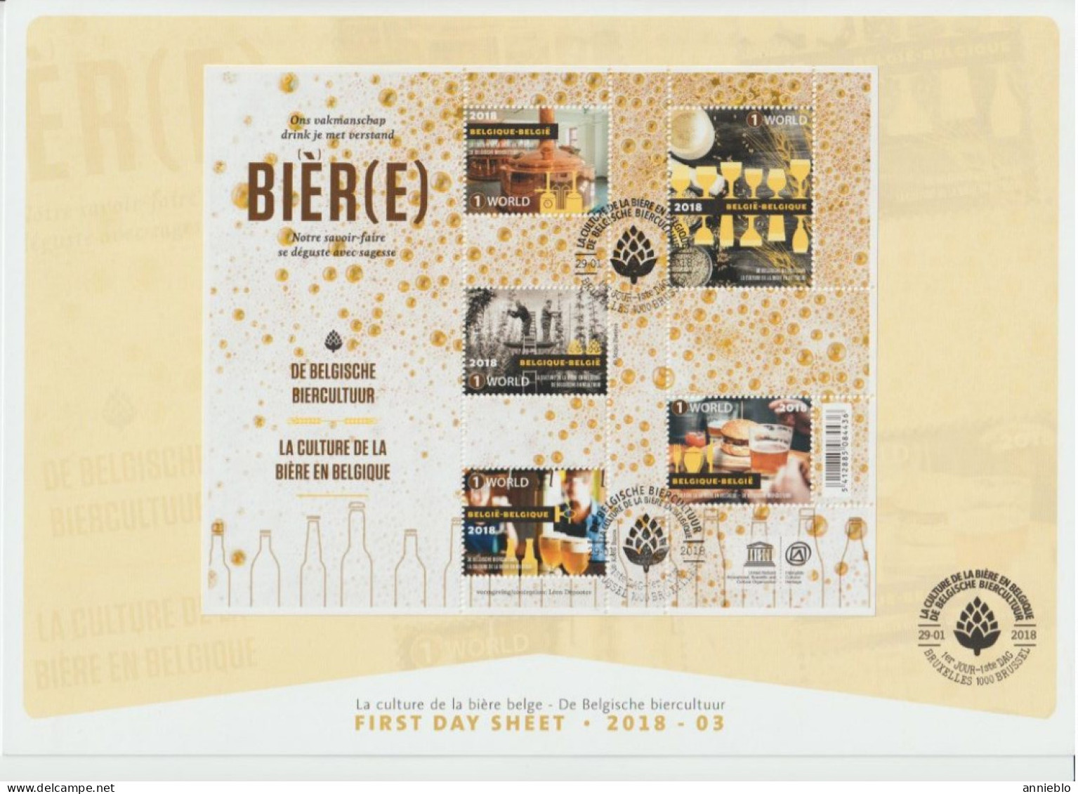 2018 - FDS BL260 - De Belgische Biercultuur / La Culture De La Bière Belge - - 2011-2020