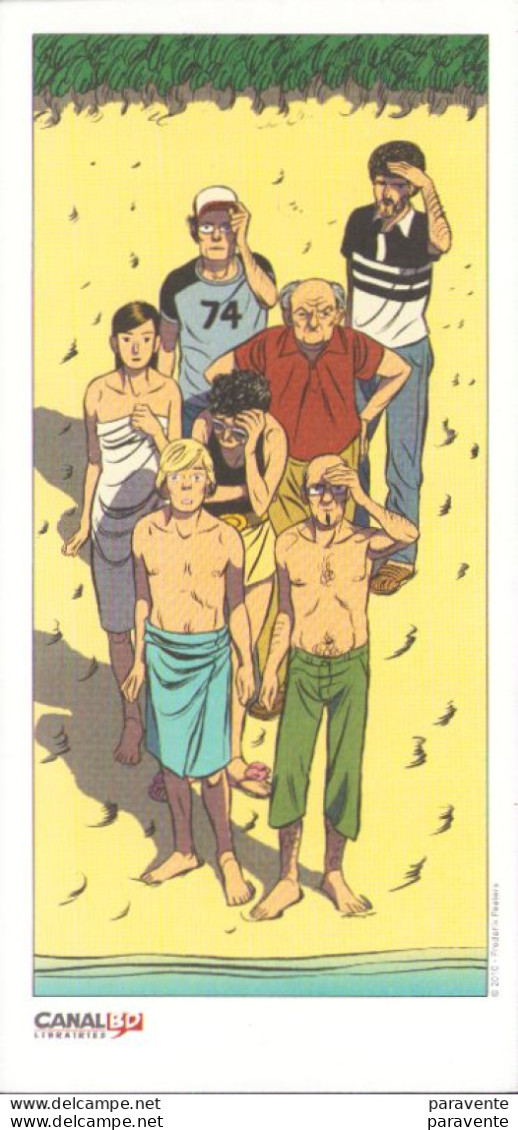 PEETERS : Exlibris CANAL BD Personnages Sur La Plage - Bookmarks