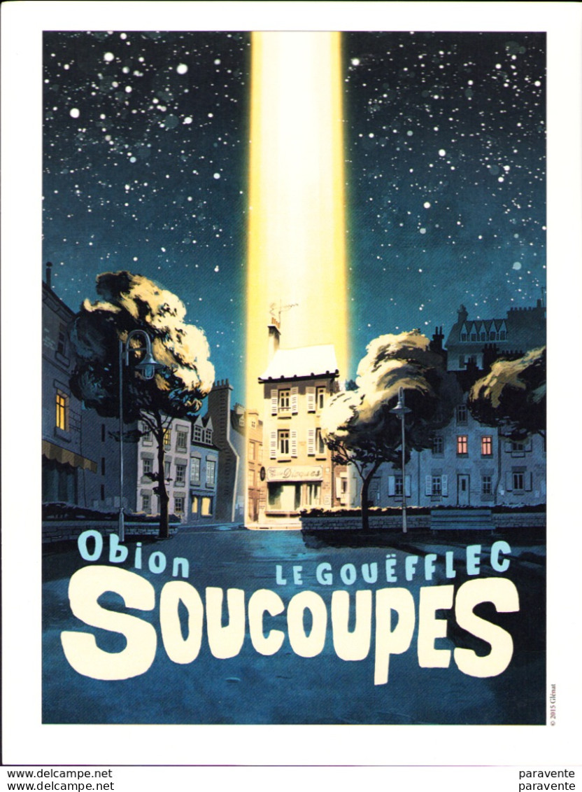 OBION : Exlibris GLENAT 2015 Pour SOUCOUPES - Künstler M - O