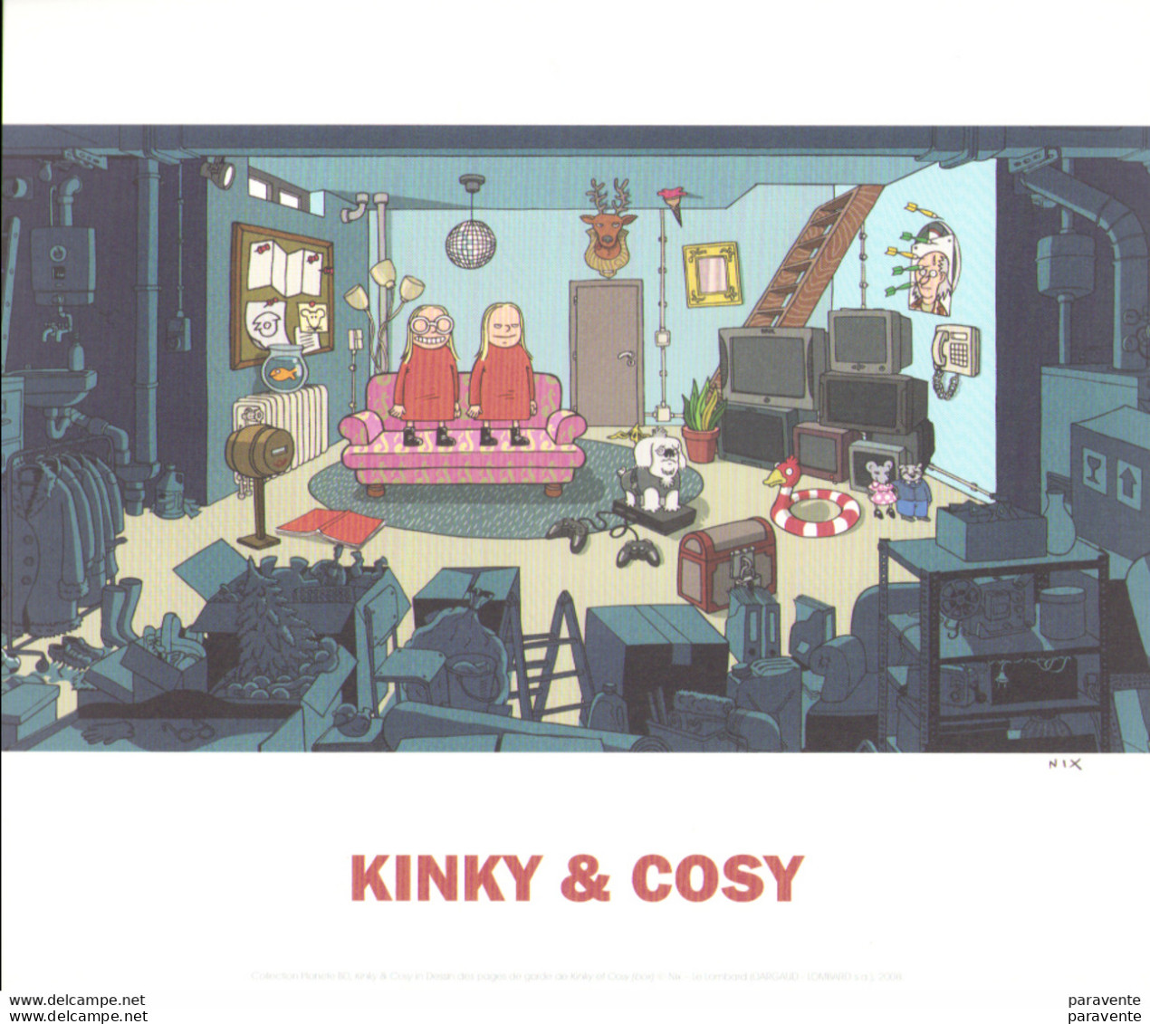 NIX : Exlibris PLANETE BD Pour KINKY & COSY - Illustratori M - O