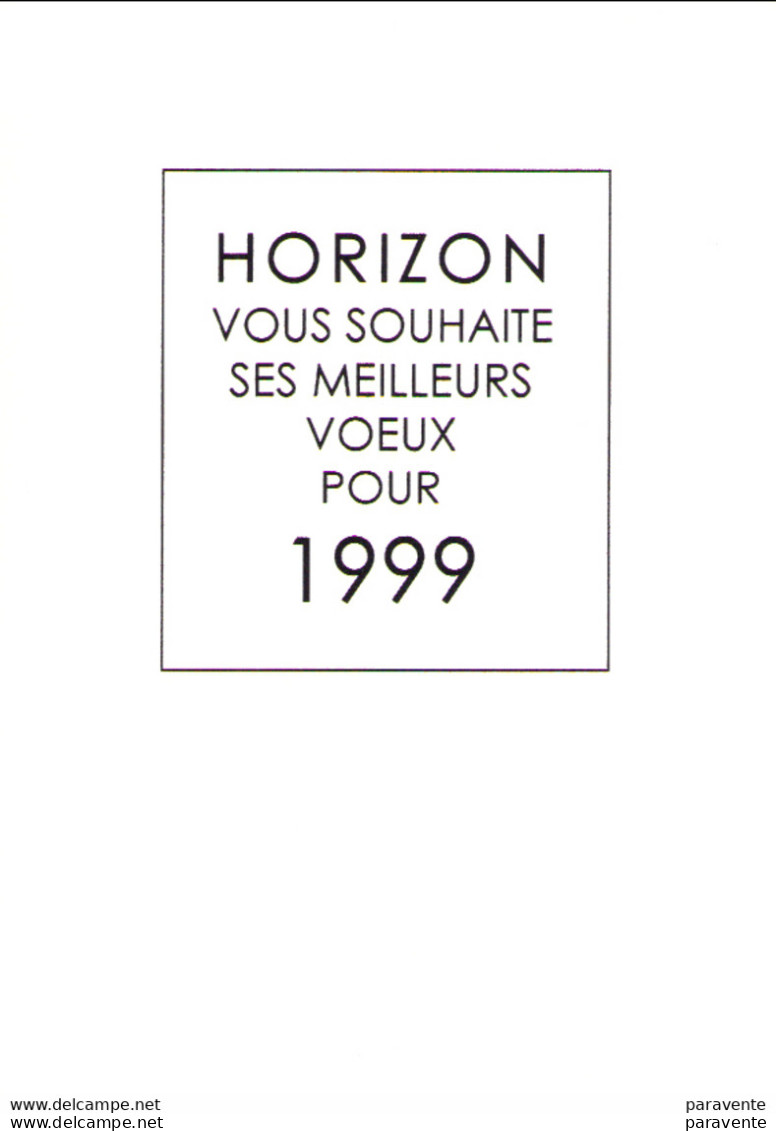 MEYNET : Carte Vœux HORIZON 1999 - Tarjetas Postales