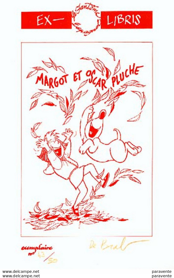 Lot 4 Exlibris Pour 4 SAISONS De DEBRABANTER DESORGHER GEERTS SALMA Pour Libririe FANTOME ESPAGNOL En 1993 (ns) - Illustrateurs P - R