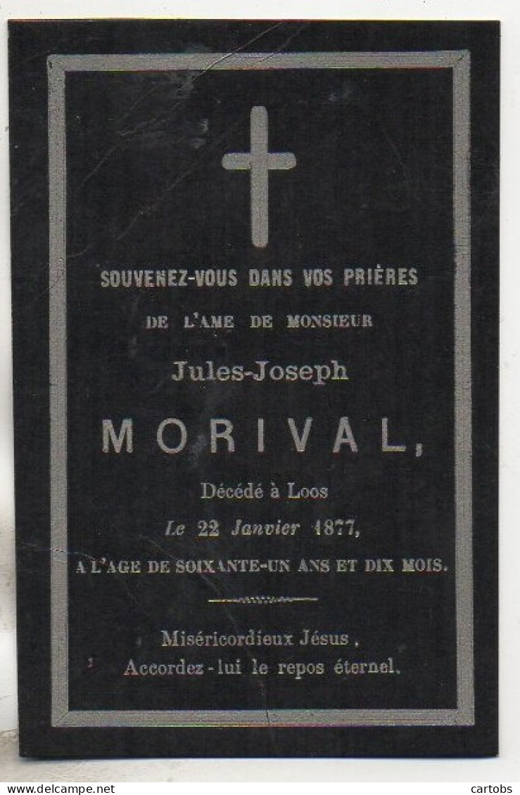 Faire Part De Décès 1877 - Obituary Notices