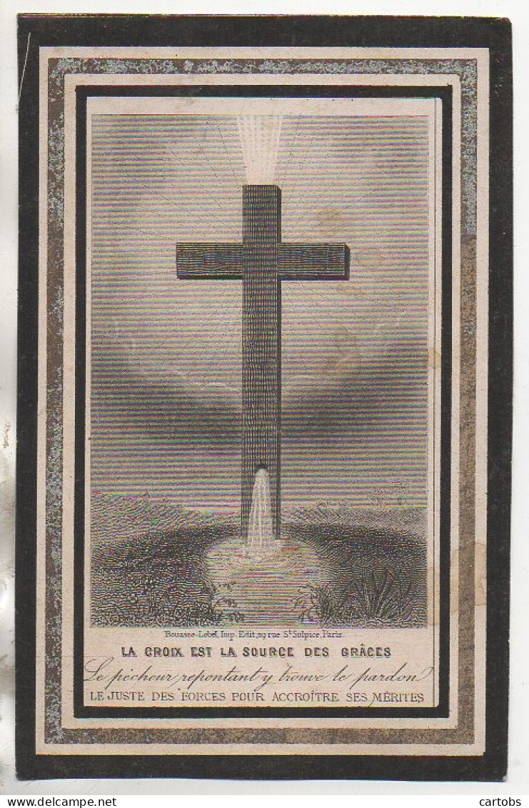 Faire Part De Décès 1871 - Todesanzeige