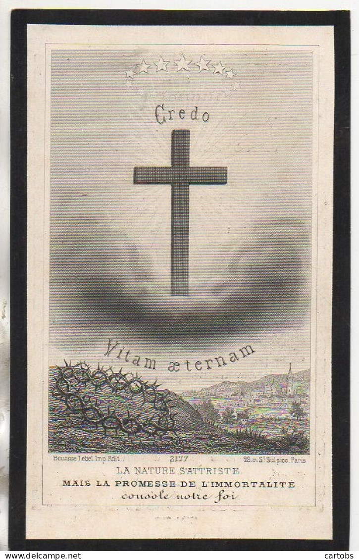 Faire Part De Décès 1891 - Obituary Notices