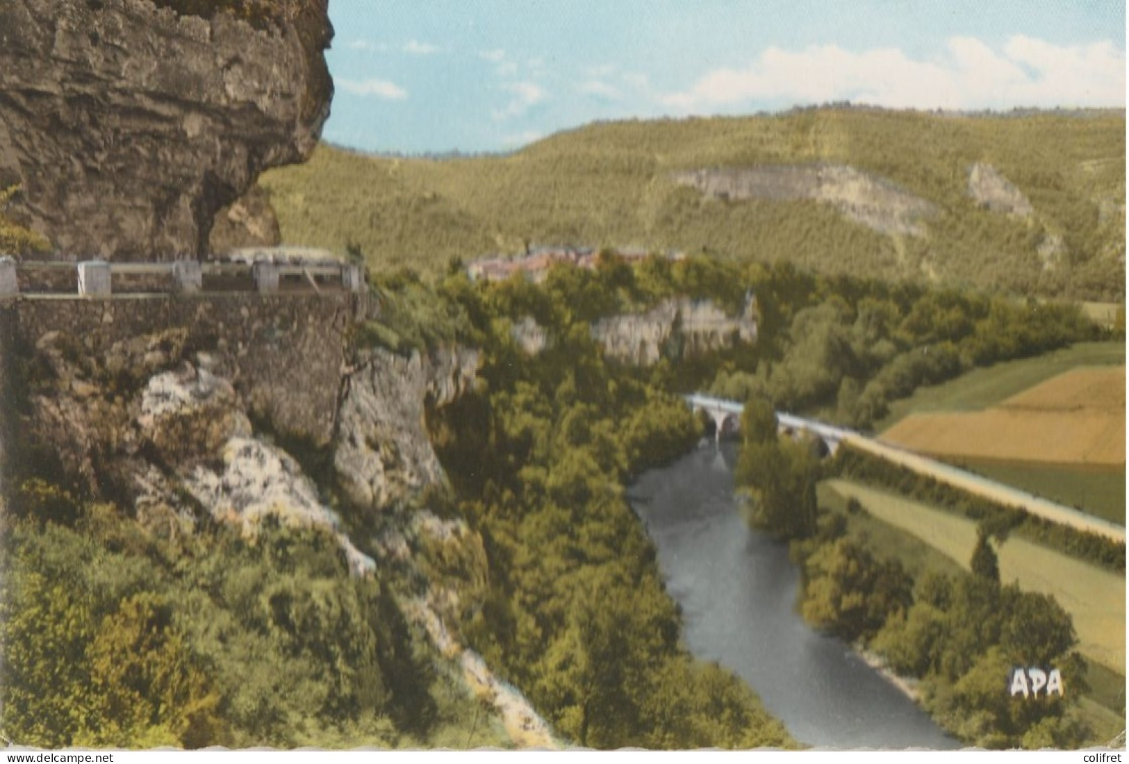 82 - St-Antonin Noble Val  -  Point De Vue Sur La Vallée De L'Aveyron - Saint Antonin Noble Val