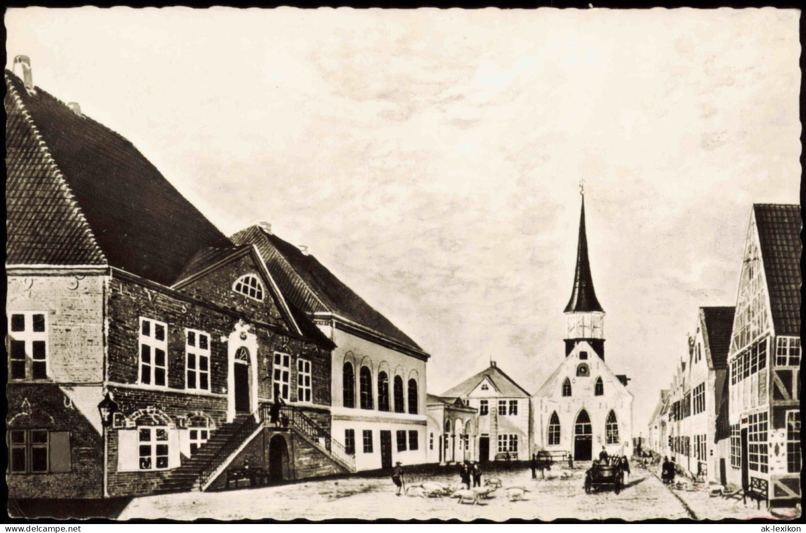 Ansichtskarte Itzehoe Rats- Und Ständehaus Und Die Nikolaikapelle 1835/1964 - Other & Unclassified