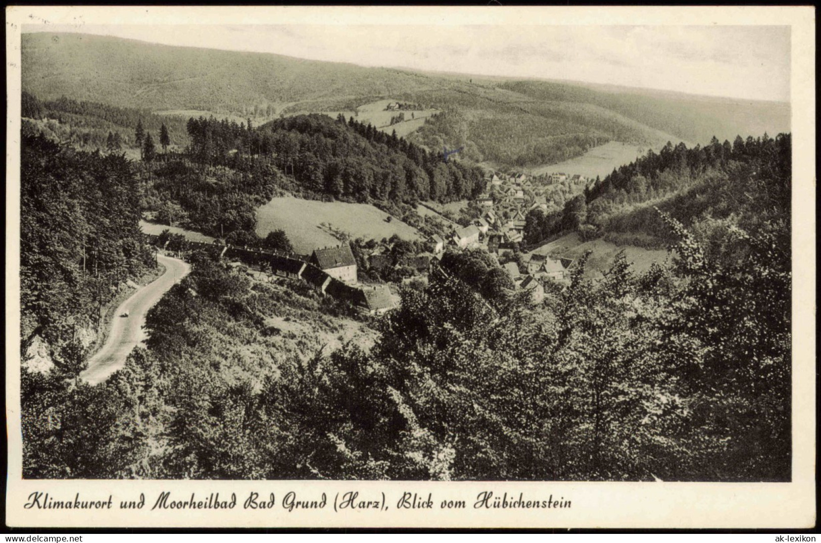 Ansichtskarte Bad Grund Harz Harz Blick Vom Hübichenstein 1952 5 Pfg. Posthorn - Bad Grund