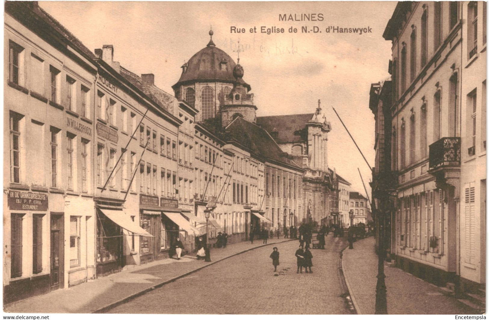 CPA Carte Postale Belgique Malines Rue Et Eglise De N. D. D'Hanswyck   VM79134 - Mechelen