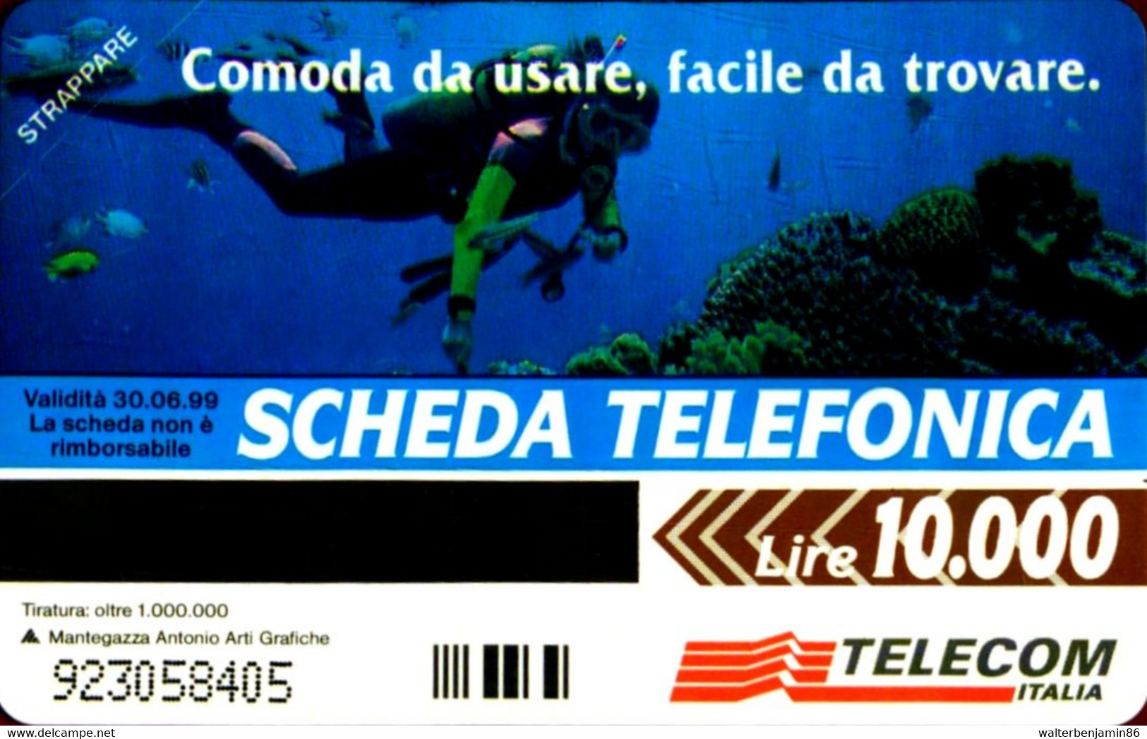 G 608 C&C 2674 SCHEDA TELEFONICA NUOVA MAGNETIZZATA LONTANO SUB MARE - Publiques Spéciales Ou Commémoratives