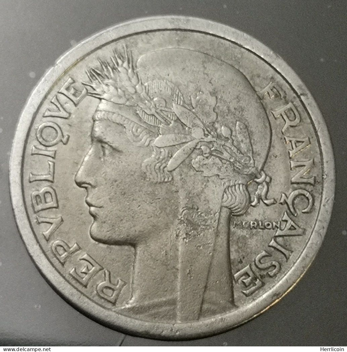 Monnaie France - 1957 B - 1 Franc Morlon Aluminium, Légère - 1 Franc