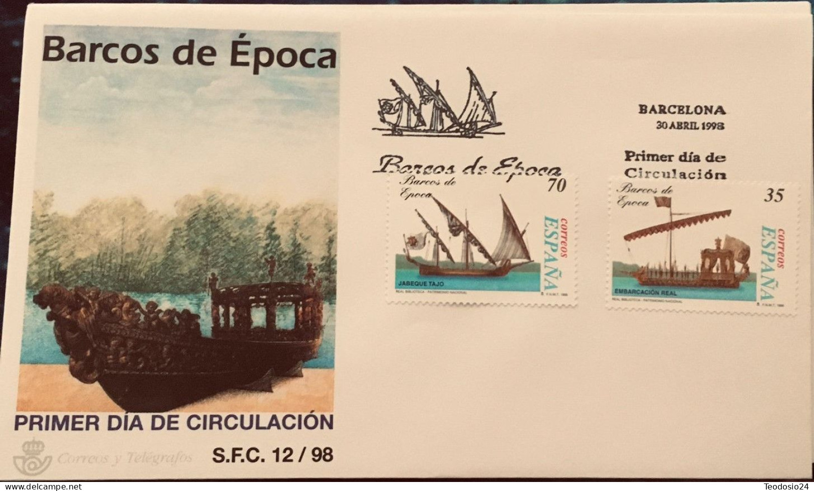 FDC  1998.- Barcos De Epoca. - FDC