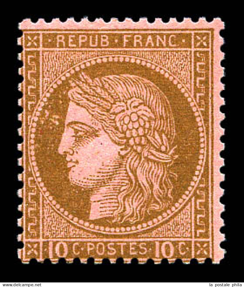 N°54, 10c Brun-rose, Frais. SUP (certificat)  Qualité: **   - 1871-1875 Ceres