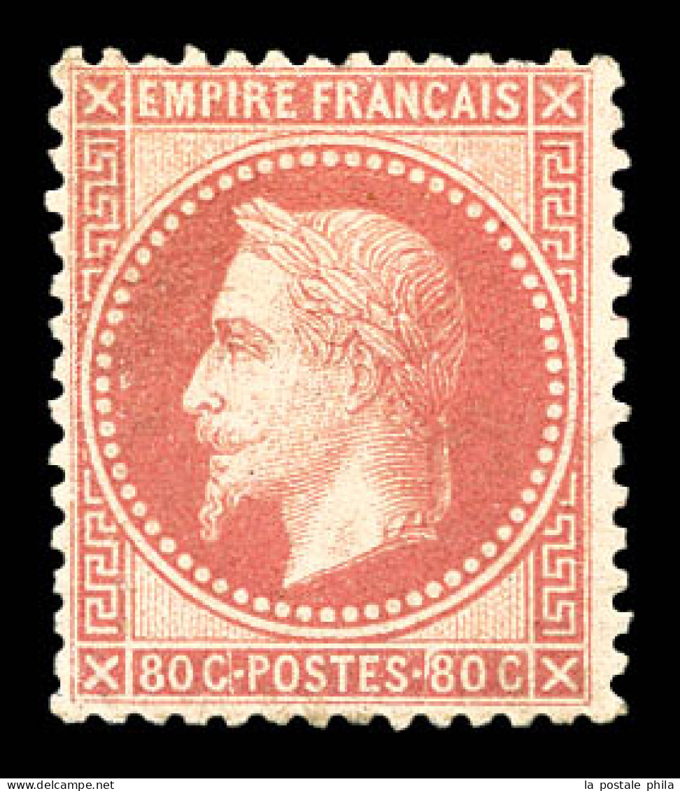 N°32e, 80c Rose Pâle. TTB (signé/certificat)  Qualité: *  Cote: 1750 Euros - 1863-1870 Napoleon III With Laurels