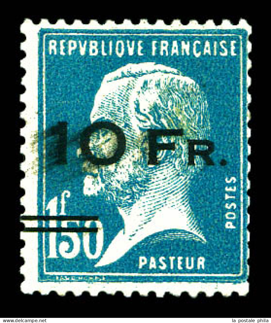 N°4, Pasteur Surchargé à Bord Du Paquebot 'ILE DE FRANCE' 10F Sur 1,50F Bleu, Exceptionnelle Fraîcheur, SUPERBE, R.R.R ( - 1927-1959 Nuevos