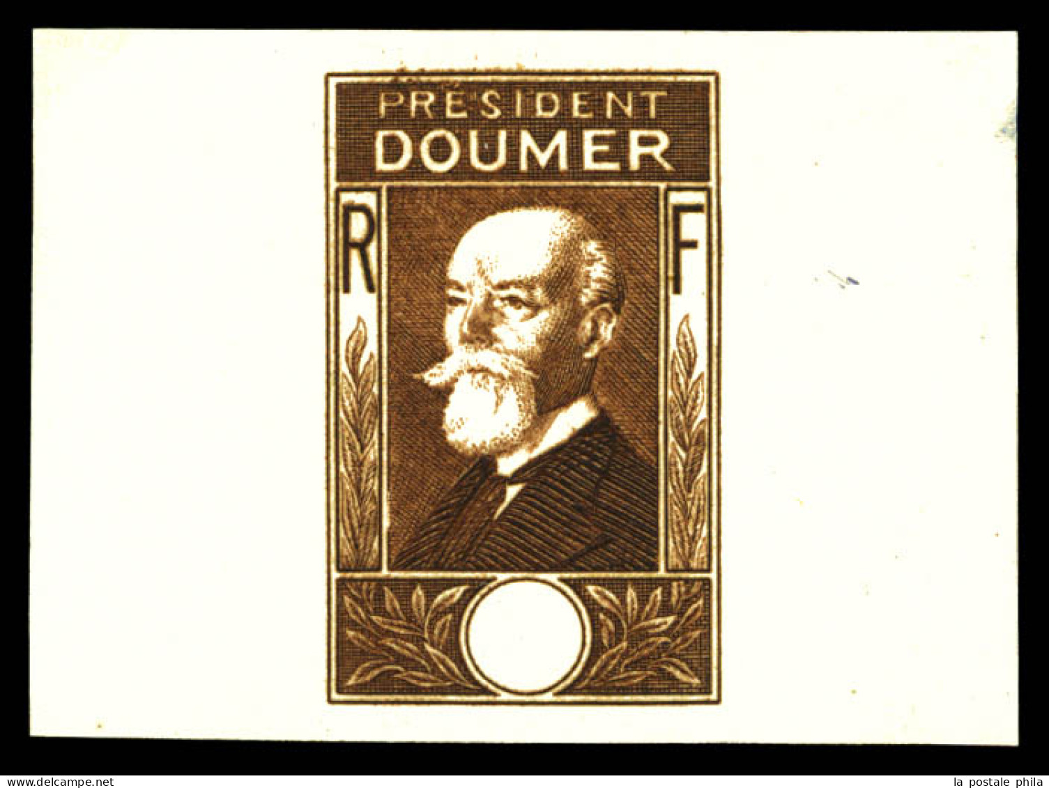 Non Emis: Doumer Brun Sans Faciale Sur Feuillet Gommé. SUP. R.R. (certificat)  Qualité: **   - Unused Stamps