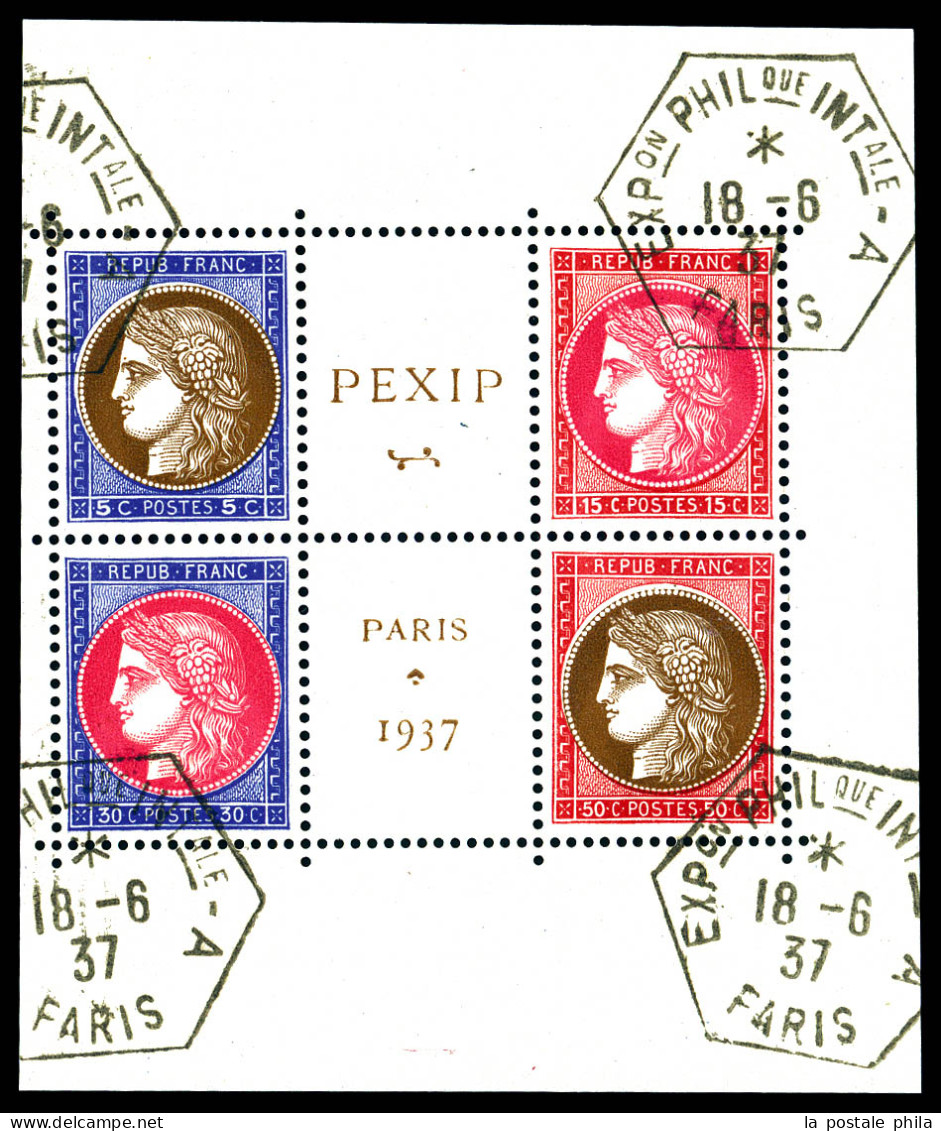 N°348/351, Coeur De P.E.X.I.P, TB  Qualité: Oblitéré  Cote: 400 Euros - Used Stamps