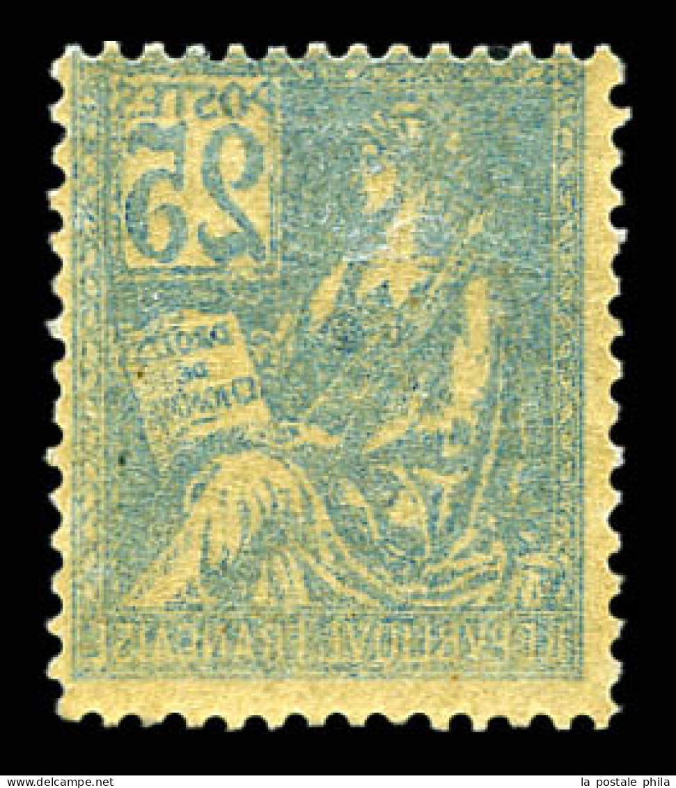 N°118b, 25 Mouchon, Impression Recto-verso. TTB (certificat)  Qualité: **  Cote: 650 Euros - Unused Stamps