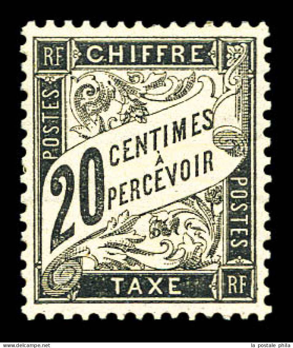 N°17, 20c Noir. TB  Qualité: *  Cote: 500 Euros - 1859-1959 Neufs