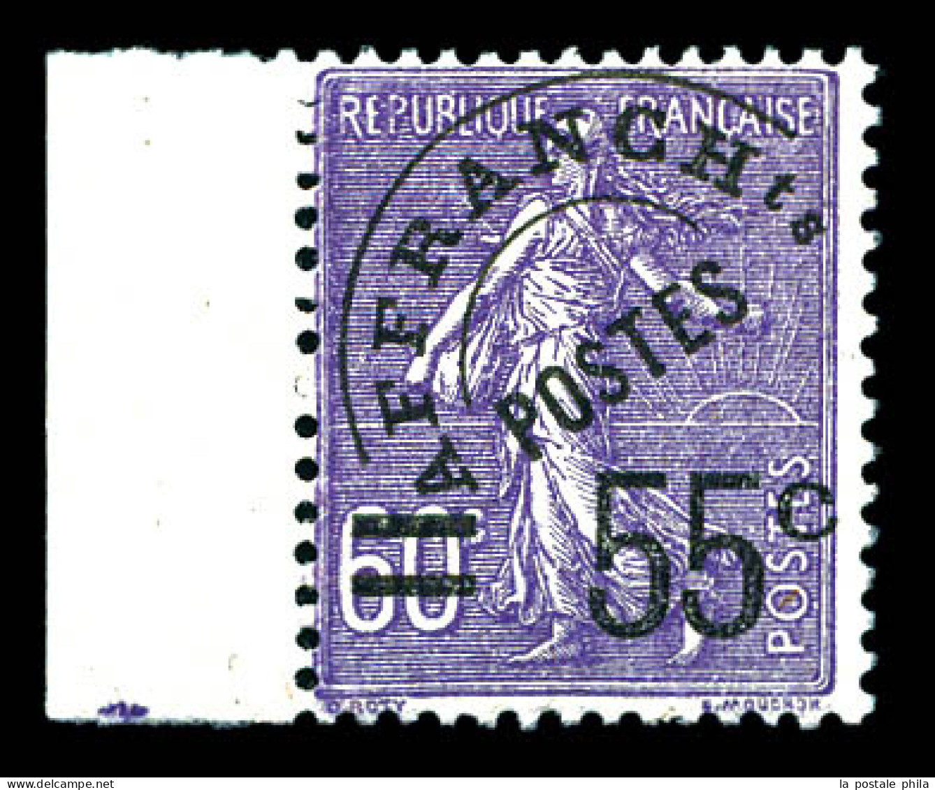 N°47, Semeuse, 55c Sur 60c Violet Bdf, TB  Qualité: **  Cote: 350 Euros - 1893-1947