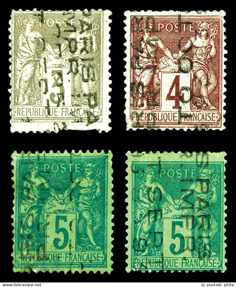 N°13, 14a, 15 Et 15a, Tous états (certificat)  Qualité: (*)  Cote: 2850 Euros - 1893-1947