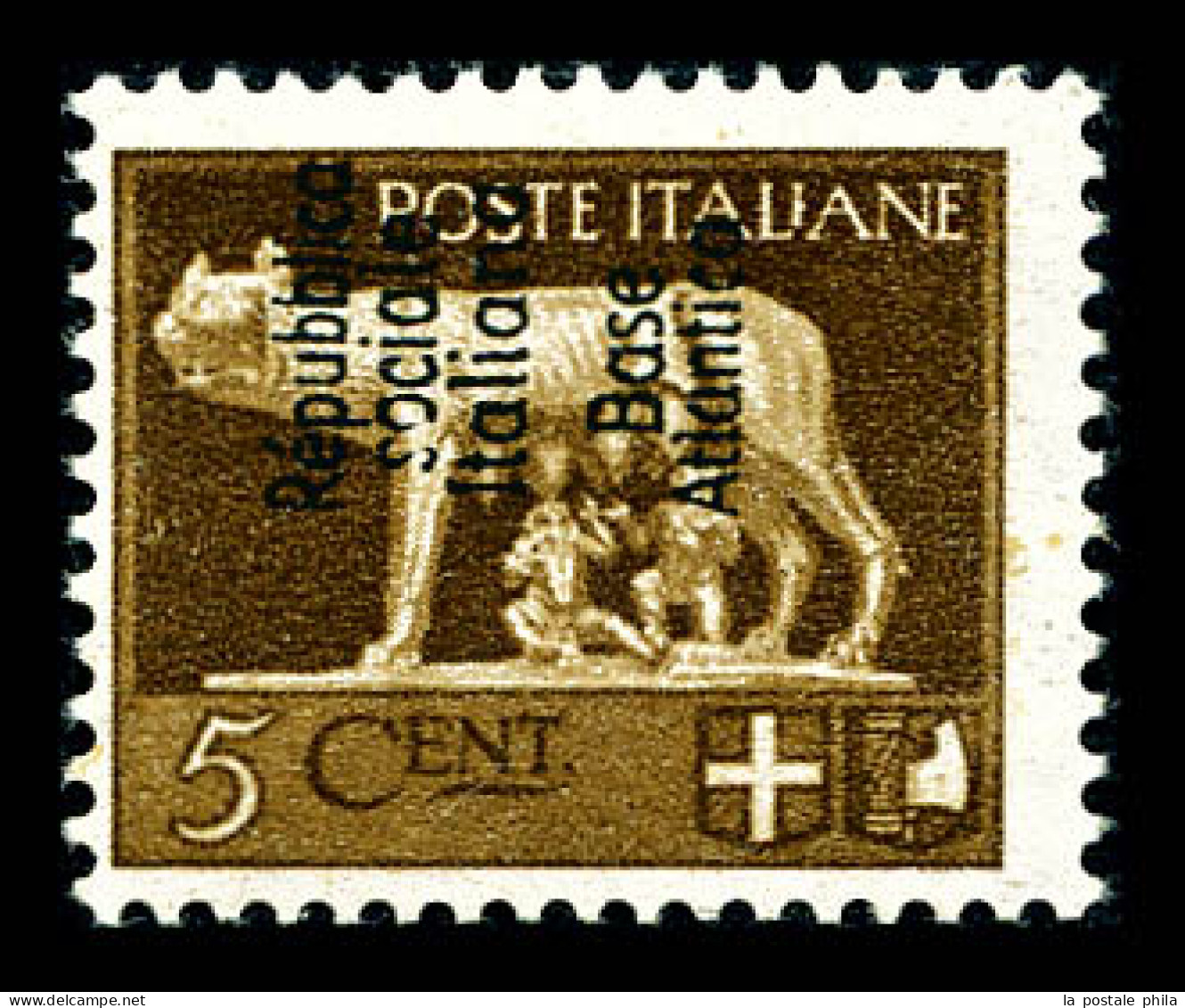 N°7, 5c Sépia 'Louve', (tirage 200 Ex), SUPERBE. R.R.R (signé Calves/certificat)  Qualité: **  Cote: 9250 Euros - War Stamps