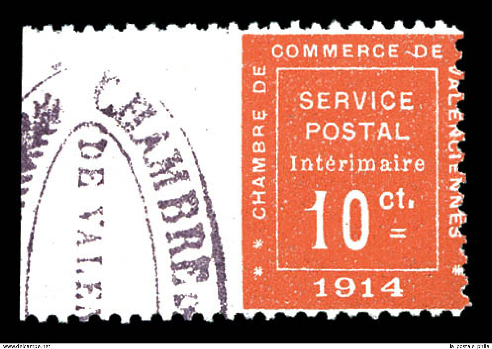 N°1, 10c Vermillon Bdf: Dentelé Sur Trois Cotés. SUP. R.R. (signé Bernard/certificat)  Qualité: *   - War Stamps