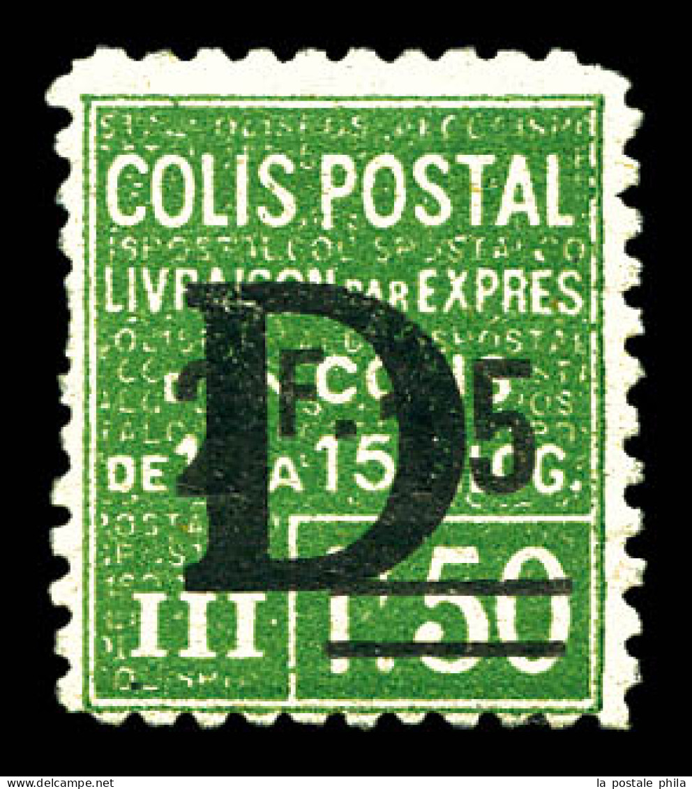 N°139, 2F15 Sur 1F50 Vert Surchargé 'D', TTB (certificat)  Qualité: *  Cote: 550 Euros - Mint/Hinged