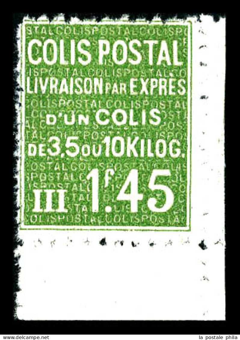 N°99, 1f45 Vert Cdf. SUP (certificat)  Qualité: **  Cote: 850 Euros - Mint/Hinged