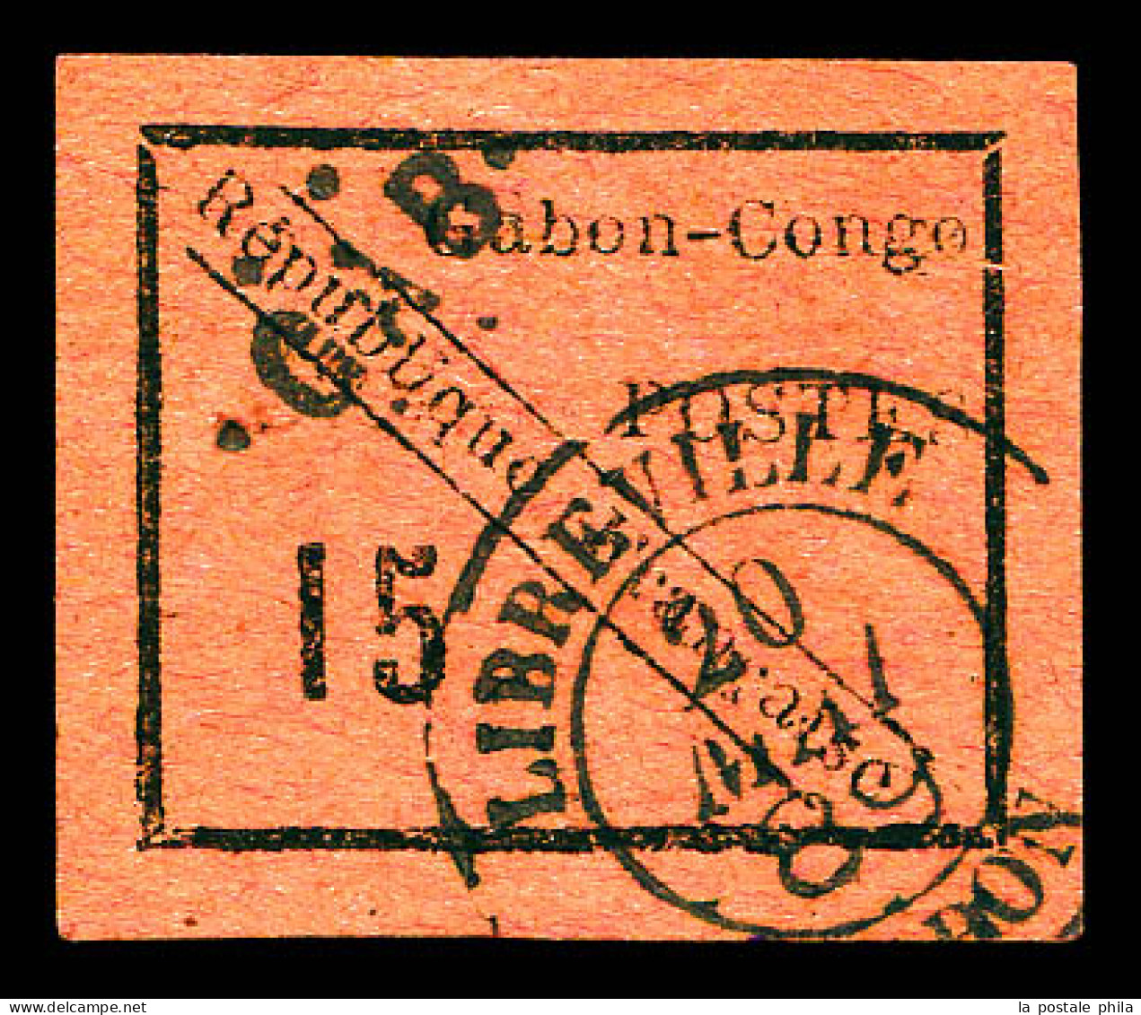 N°14, 15c Noir Sur Rose, Quatre Belles Marges, SUPERBE (signé Margues/Calves/certificats)  Qualité: Oblitéré  Cote: 1500 - Used Stamps